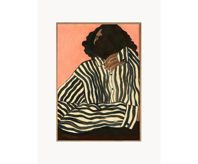 Poster Serene Stripes by Hanna Peterson x The Poster Club von Poster and Frame