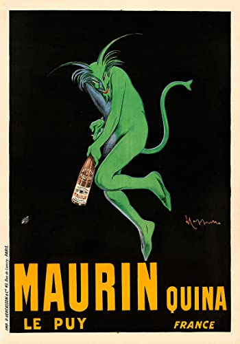 Maurin Poster Quina - Kunstdruck Vintage Leonetto Corkello - 70 x 100 cm von Poster