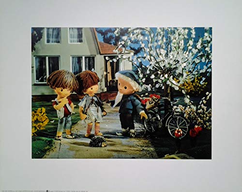 Poster+ Unser Sandmännchen (Sandmann): Rolf, Rene, Borstel und Igel, Plakat [40 x 50 cm] von Poster+