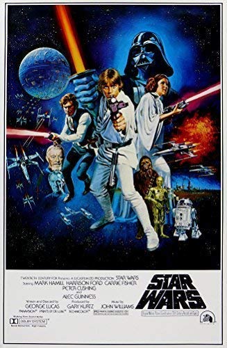 Star Wars. 1x Retro Sci-Fi Filmposter, verschiedene Größen., A2 Size 42 x 61 cms von Poster