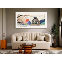 Yayoi Kusama Poster Gerahmt | Leinwand + Rahmen Japan Osaka Castle Canvas, Wandkunst, Print, Panorama, Gross, Bunt Japanisch, Modern von PosterFlowPrintArt