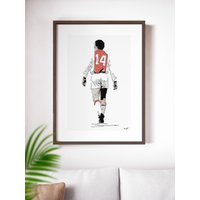 Johan Cruyff Ajax Poster Druck von Posterbysam
