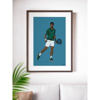 Novak Djokovic - Poster Druck von Posterbysam