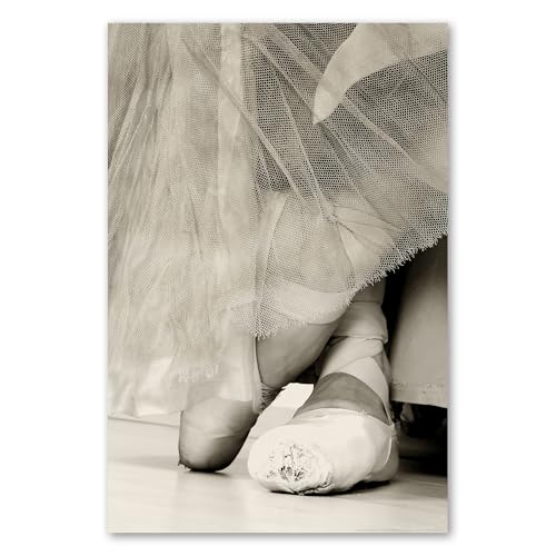 Postereck - 0015 - Ballerina, Spitzenschuh Ballett Tanzen Musik Tutu - Wandposter Fotoposter Bilder Wandbild Wandbilder - Poster - 4:3-61,0 cm x 45,5 cm von Postereck
