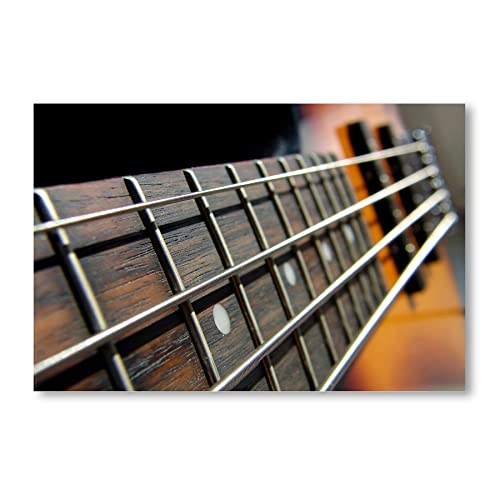 Postereck - 0075 - Bass Gitarre, Musik Hard Rock n Roll Instrument - Wandposter Fotoposter Bilder Wandbild Wandbilder - Poster - DIN A3-29,7 cm x 42,0 cm von Postereck