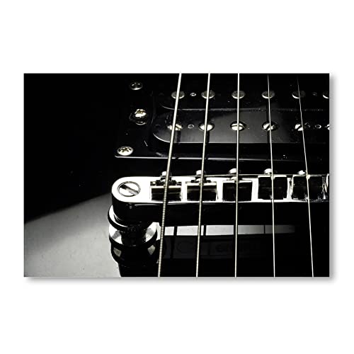 Postereck - 0083 - E Gitarre, Schwarz Weiss Musik Instrument Rock - Wandposter Fotoposter Bilder Wandbild Wandbilder - Poster - 3:2-91,0 cm x 61,0 cm von Postereck