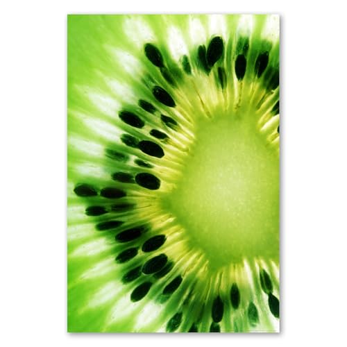 Postereck - 0144 - Kiwi, Frucht Querschnitt Küche Obst Grün - Wandposter Fotoposter Bilder Wandbild Wandbilder - Poster - 3:2-61,0 cm x 40,5 cm von Postereck