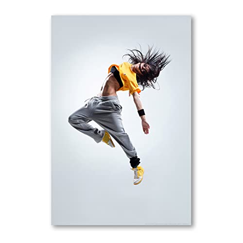 Postereck - 0190 - Hip Hop, Tänzerin Musik Tanzen Street Dance Frau - Wandposter Fotoposter Bilder Wandbild Wandbilder - Leinwand - 100,0 cm x 75,0 cm von Postereck