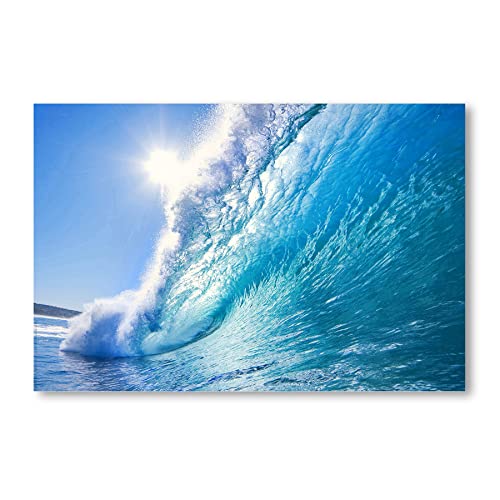 Postereck - 0255 - Welle, Meer Sonne Strand Wasser Natur Urlaub - Wandposter Fotoposter Bilder Wandbild Wandbilder - Poster - 3:2-91,0 cm x 61,0 cm von Postereck