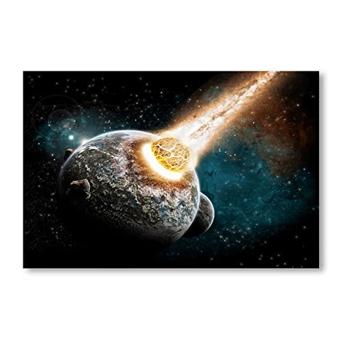 Postereck - 0270 - Komet, Planet Weltuntergang Weltall Erde - Wandposter Fotoposter Bilder Wandbild Wandbilder - Poster - 3:2-30,0 cm x 20,0 cm von Postereck