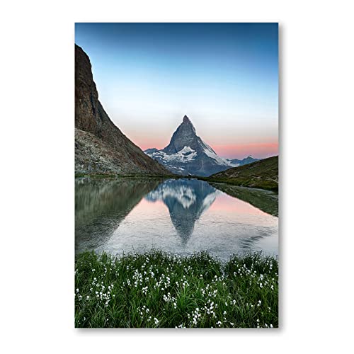 Postereck - 1311 - Matterhorn, Bergsee Natur Landschaft Wandern - Wandposter Fotoposter Bilder Wandbild Wandbilder - Poster - DIN A2-42,0 cm x 59,4 cm von Postereck