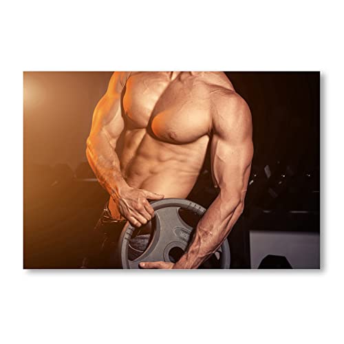 Postereck - 1690 - Sixpack, Mann Training Fitness Body Building - Wandposter Fotoposter Bilder Wandbild Wandbilder - Poster - 4:3-81,0 cm x 61,0 cm von Postereck