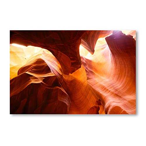 Postereck - 1782 - Antelope Canyon, USA Amerika Arizona Natur Sonne - Wandposter Fotoposter Bilder Wandbild Wandbilder - Leinwand - 60,0 cm x 40,0 cm von Postereck