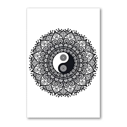 Postereck - 2029 - Mandala, Yin Yang Spirituell Meditation Glaube - Kunst Wandposter Fotoposter Bilder Wandbild Wandbilder - Poster - 4:3-81,0 cm x 61,0 cm von Postereck