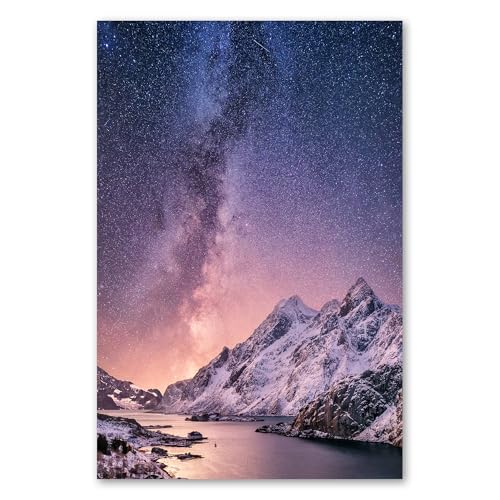 Postereck - 2513 - Norwegen Fjord, Milchstrasse Natur Landschaft See - Wandposter Fotoposter Bilder Wandbild Wandbilder - Poster - 4:3-61,0 cm x 45,5 cm Postereck - 2513 - Norwegen Fjord, Milchstrasse Natur Landschaft See - Wandposter Fotoposter Bilder Wandbild Wandbilder - Poster - 4:3-61,0 cm x 45,5 cm von Postereck