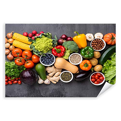 Postereck - 2838 - Gemüse, Kochen Küche Gesund Vegan Ernährung Bunt - Wandposter Fotoposter Bilder Wandbild Wandbilder - Poster - DIN A2-42,0 cm x 59,4 cm von Postereck