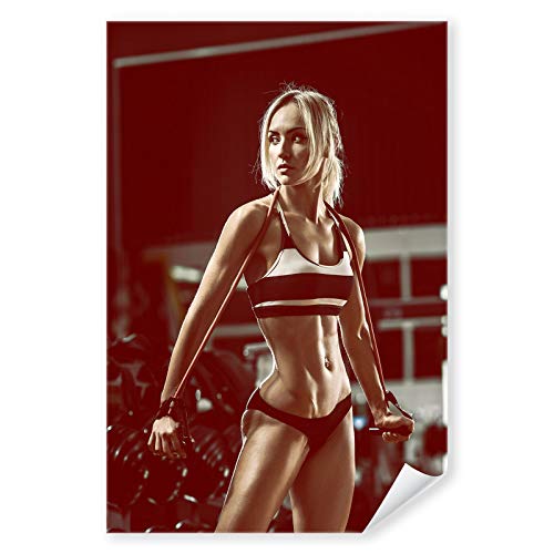 Postereck - 2944 - Frau Fitness, Sport Erotik Hanteln Bodybuilding - Wandposter Fotoposter Bilder Wandbild Wandbilder - Poster - DIN A3-29,7 cm x 42,0 cm von Postereck