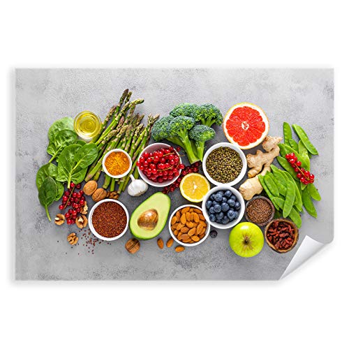 Postereck - 2967 - Gemüse, Obst Gesund Ernährung Vegan Küche Kochen - Wandposter Fotoposter Bilder Wandbild Wandbilder - Poster - DIN A3-29,7 cm x 42,0 cm von Postereck