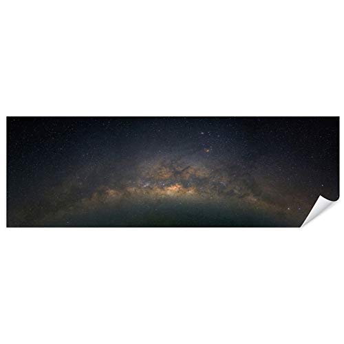 Postereck - 2990 - Panorama, Milchstrasse Galaxie Sterne Himmel - Wandposter Fotoposter Bilder Wandbild Wandbilder - Leinwand - 115,0cm x 40,0cm von Postereck