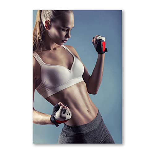 Postereck - 3119 - Frau Fitness, Sport Training Boxen Muskeln - Wandposter Fotoposter Bilder Wandbild Wandbilder - Poster - DIN A4-21,0 cm x 29,7 cm von Postereck