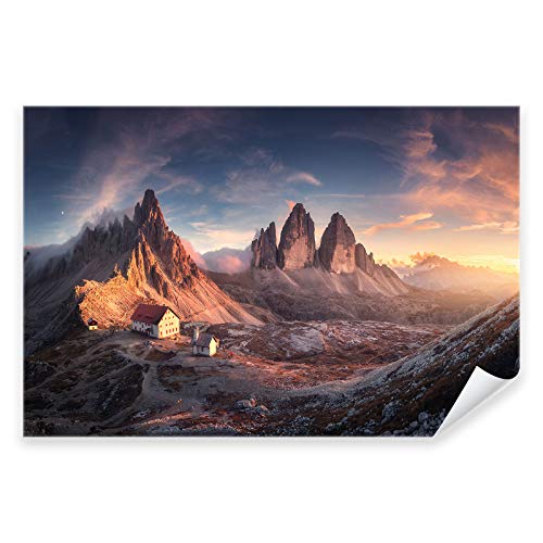 Postereck - 3205 - Dolomiten, Italien Sonne Natur Berge Gebirge - Wandposter Fotoposter Bilder Wandbild Wandbilder - Leinwand - 60,0 cm x 40,0 cm von Postereck