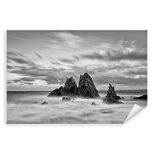 Postereck - 3290 - Felsen, Meer Wellen Landschaft Nebel Wolken - Wandposter Fotoposter Bilder Wandbild Wandbilder - Poster - 3:2-30,0 cm x 20,0 cm von Postereck