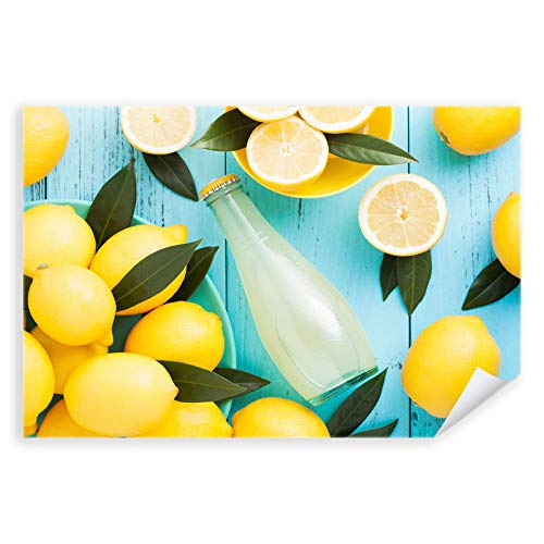 Postereck - 3351 - Zitronen, Saft Sauer Süss Gelb Limo Cocktail - Wandposter Fotoposter Bilder Wandbild Wandbilder - Leinwand - 60,0 cm x 40,0 cm von Postereck