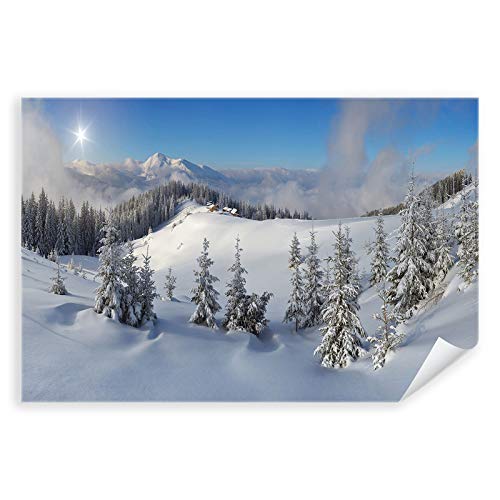 Postereck - 3439 - Winter, Landschaft Natur Berge Schnee Bäume - Wandposter Fotoposter Bilder Wandbild Wandbilder - Poster - 3:2-61,0 cm x 40,5 cm von Postereck