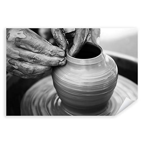 Postereck - 3450 - Töpfern, Ton Topf Hände Handwerk Kunst Vase - Wandposter Fotoposter Bilder Wandbild Wandbilder - Poster - DIN A2-42,0 cm x 59,4 cm von Postereck