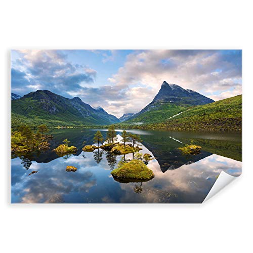 Postereck - 3451 - Norwegen, Natur Landschaft Berge Spiegelung - Wandposter Fotoposter Bilder Wandbild Wandbilder - Poster - 3:2-30,0 cm x 20,0 cm von Postereck