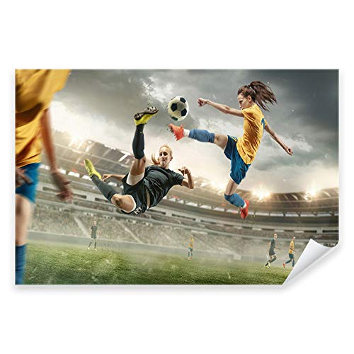 Postereck - 3527 - Fussball, Frau Ball Stadion Sport Spiel Team - Wandposter Fotoposter Bilder Wandbild Wandbilder - Poster - 3:2-61,0 cm x 40,5 cm von Postereck
