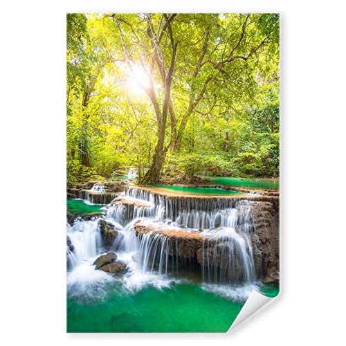 Postereck - 3599 - Wasserfall, Natur Wald Landschaft Fluss See - Wandposter Fotoposter Bilder Wandbild Wandbilder - Poster - DIN A3-29,7 cm x 42,0 cm von Postereck