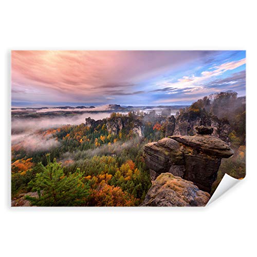 Postereck - 3749 - Wald, Berge Felsen Bäume Natur Landschaft Nebel - Wandposter Fotoposter Bilder Wandbild Wandbilder - Poster - 3:2-61,0 cm x 40,5 cm von Postereck