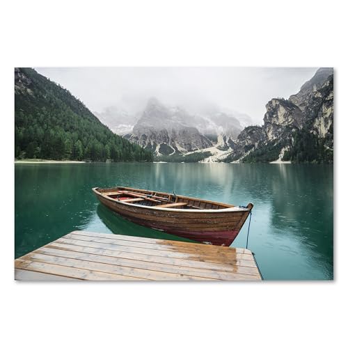 Postereck - 3769 - Holzboot, See Natur Schnee Landschaft Regen - Wandposter Fotoposter Bilder Wandbild Wandbilder - Poster - 3:2-91,0 cm x 61,0 cm Postereck - 3769 - Holzboot, See Natur Schnee Landschaft Regen - Wandposter Fotoposter Bilder Wandbild Wandbilder - Poster - 3:2-91,0 cm x 61,0 cm von Postereck