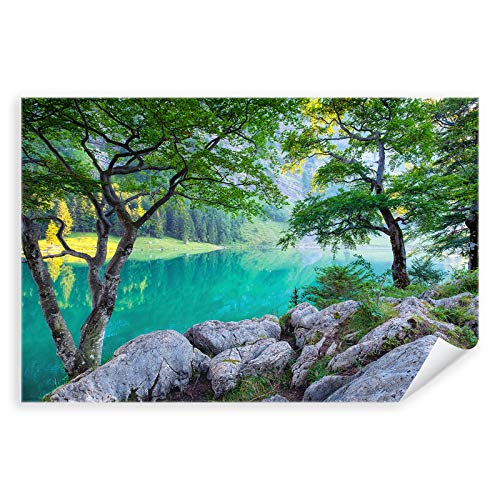 Postereck - 3779 - See, Berge Natur Landschaft Idylle Wald Steine - Wandposter Fotoposter Bilder Wandbild Wandbilder - Poster - 4:3-81,0 cm x 61,0 cm von Postereck