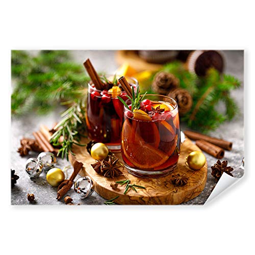 Postereck - 3857 - Glühwein, Zitrone Beeren Bar Küche Glas Zimt - Wandposter Fotoposter Bilder Wandbild Wandbilder - Poster - 4:3-40,0 cm x 30,0 cm von Postereck