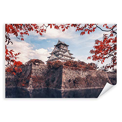 Postereck - 3867 - Pagode, Japan Asien Tokio Mauer Baum Wasser - Wandposter Fotoposter Bilder Wandbild Wandbilder - Poster - 3:2-30,0 cm x 20,0 cm von Postereck