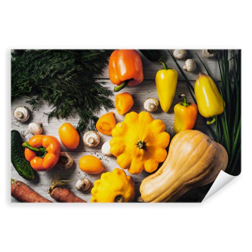 Postereck - 3900 - Gemüse, Kürbis Paprika Kochen Küche Vegan - Wandposter Fotoposter Bilder Wandbild Wandbilder - Poster - 3:2-91,0 cm x 61,0 cm von Postereck