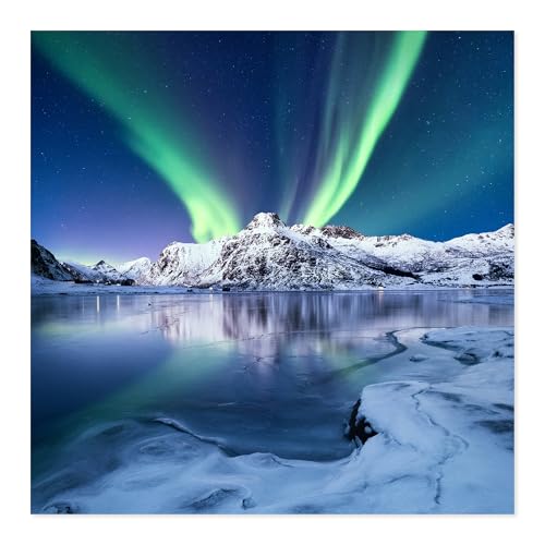 Postereck - 4028 - Qaudrat, Polarlichter Landschaft Natur Winter EIS - Wandposter Fotoposter Bilder Wandbild Wandbilder - Poster - 61,0cm x 61,0cm Postereck - 4028 - Qaudrat, Polarlichter Landschaft Natur Winter EIS - Wandposter Fotoposter Bilder Wandbild Wandbilder - Poster - 61,0cm x 61,0cm von Postereck