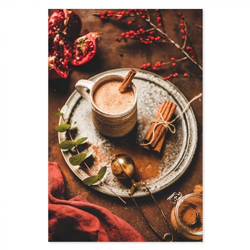 Postereck - 4089 - Gewürztee: Becher, Zimt & Weihnachtsstimmung. - Wandposter Fotoposter Bild Wandbild Wanddeko deko - Poster - DIN A2-42,0 cm x 59,4 cm von Postereck