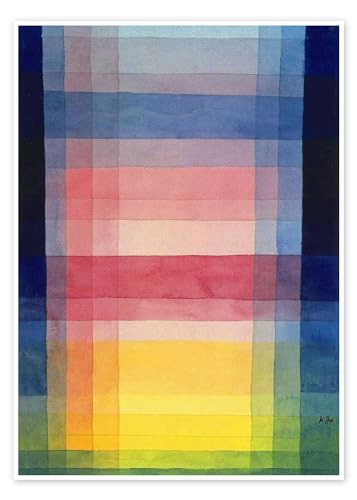 Architektur der Ebene Poster von Paul Klee Wandbilder für jeden Raum 50 x 70 cm Bunt Rechtecke Wanddeko von Posterlounge