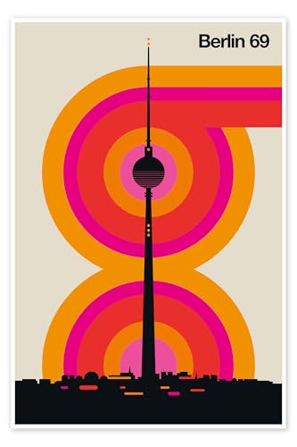 Berlin 69 Poster von Bo Lundberg 60 x 90 cm Bunt Wandbilder Wanddeko von Posterlounge