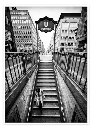 Berlin Stadtmitte | 03 Poster von Frank Wächter 30 x 40 cm Schwarz-Weiß Wandbilder Wanddeko von Posterlounge