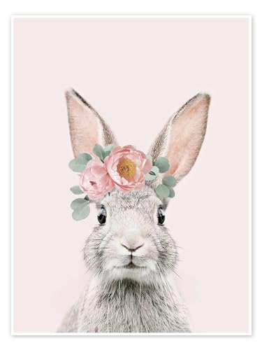 Blumenhase Poster von Sisi And Seb 30 x 40 cm Rosé Geschenkideen Wanddeko von Posterlounge