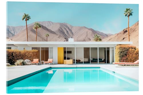 California Dreaming - Palm Springs Pool in der Wüste Acrylglasbild von Philippe HUGONNARD 100 x 70 cm Blau Wandbilder Wanddeko California Dreaming - Palm Springs Pool in der Wüste Acrylglasbild von Philippe HUGONNARD 100 x 70 cm Blau Wandbilder Wanddeko von Posterlounge