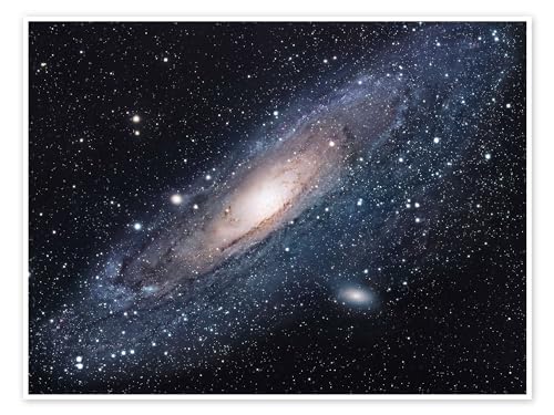 Die Andromeda-Galaxie Poster von Robert Gendler 70 x 50 cm Blau Weltraum Wanddeko von Posterlounge
