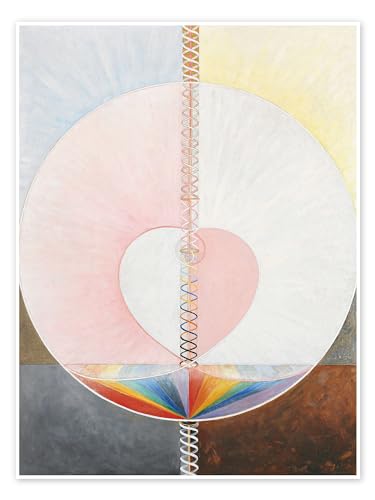 Die Taube, Nr. 1 Poster von Hilma af Klint 50 x 70 cm Rosé Kreise Wanddeko von Posterlounge