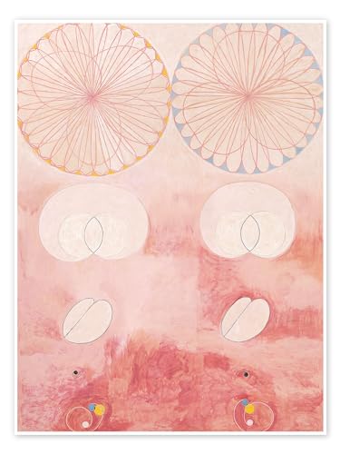 Die zehn Größten, Nr. 9 Poster von Hilma af Klint Wandbilder für jeden Raum 50 x 70 cm Rosé Abstrakte Kunst Wanddeko von Posterlounge