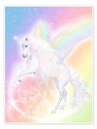 Einhorn Pegasus - Verzaubere dein Leben Poster von Dolphins DreamDesign 30 x 40 cm Wandbilder Wanddeko von Posterlounge