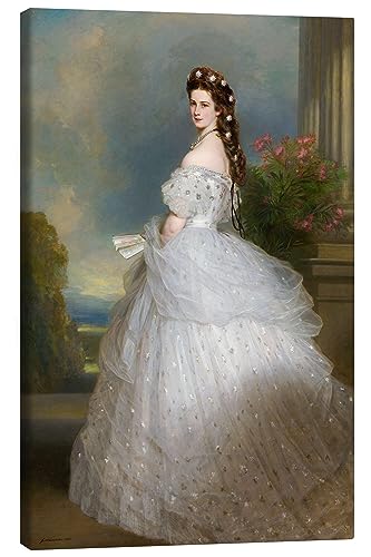 Elisabeth von Österreich-Ungarn Leinwandbild von Franz Xaver Winterhalter 60 x 90 cm Romantik Wanddeko von Posterlounge